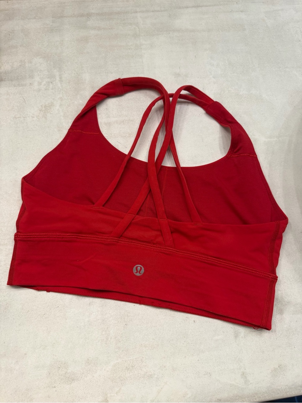 lululemon athletica Red Strappy Back Sports Bra